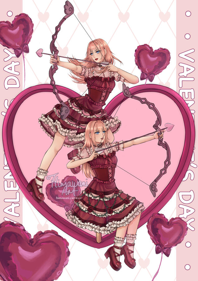 Rose &amp; Ibara Valentine‘s Day Illustration
