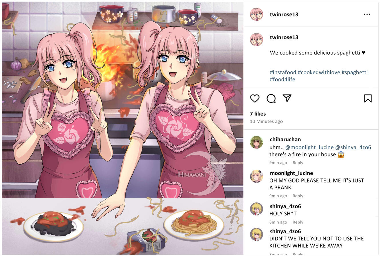 Rose & Ibara Insta Post